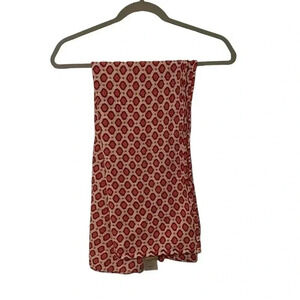 Levtex swaddle blanket red muslin geometric